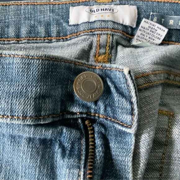 OLD NAVY LADIES BLUE DENIM 5 POCKET CLASSIC TRADITIONAL JEANS EUC 10 REGULAR - Picture 2 of 5